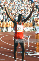 1984 Olympic Games in Los Angeles. USA Ed Moses, gold medal winn