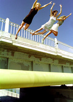 Stuntwoman & Body Doubles Jump off Bridge